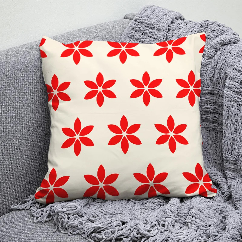Retro Daisy Single-Sided Throw Pillowcase – Available in a variety of vibrant co