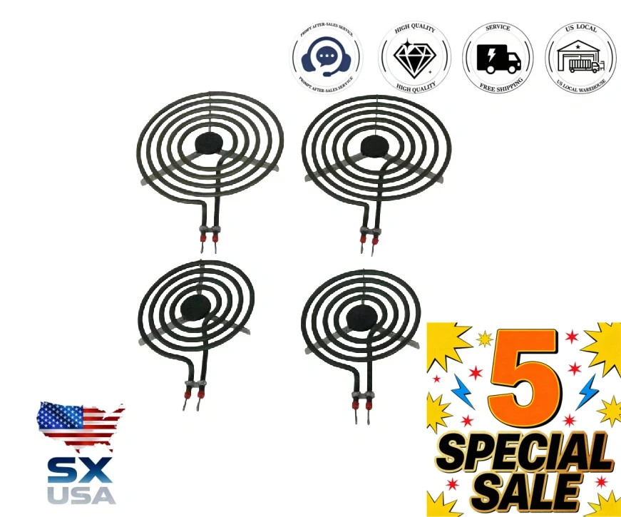 MP22YA Electric Range Burner surfaceElement (2) MP15YA 6″, (2) MP21YA 8″ 4pcSet