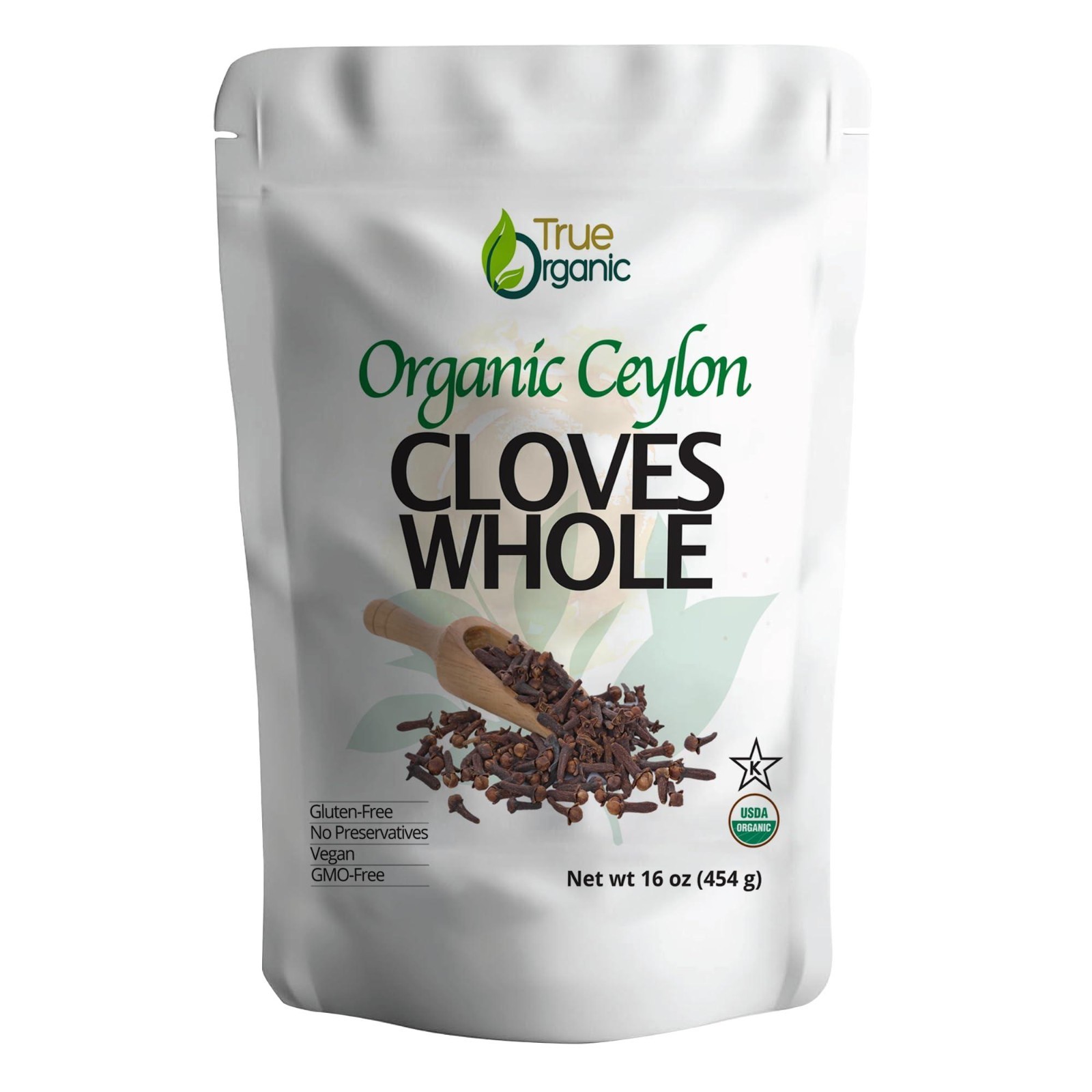 Organic Ceylon Whole Cloves 1 lb – USDA Kosher Non GMO Premium Grade Bulk Spices