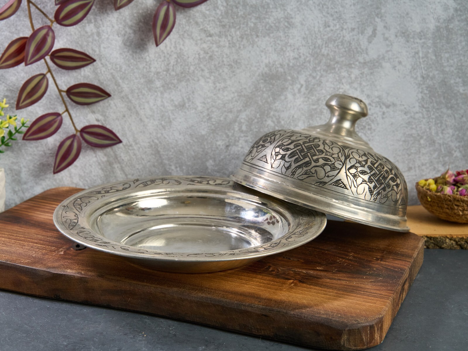 Turkish Copper Serving Plate, Serving Plater, Serving Dish, Copper Dinner Plate