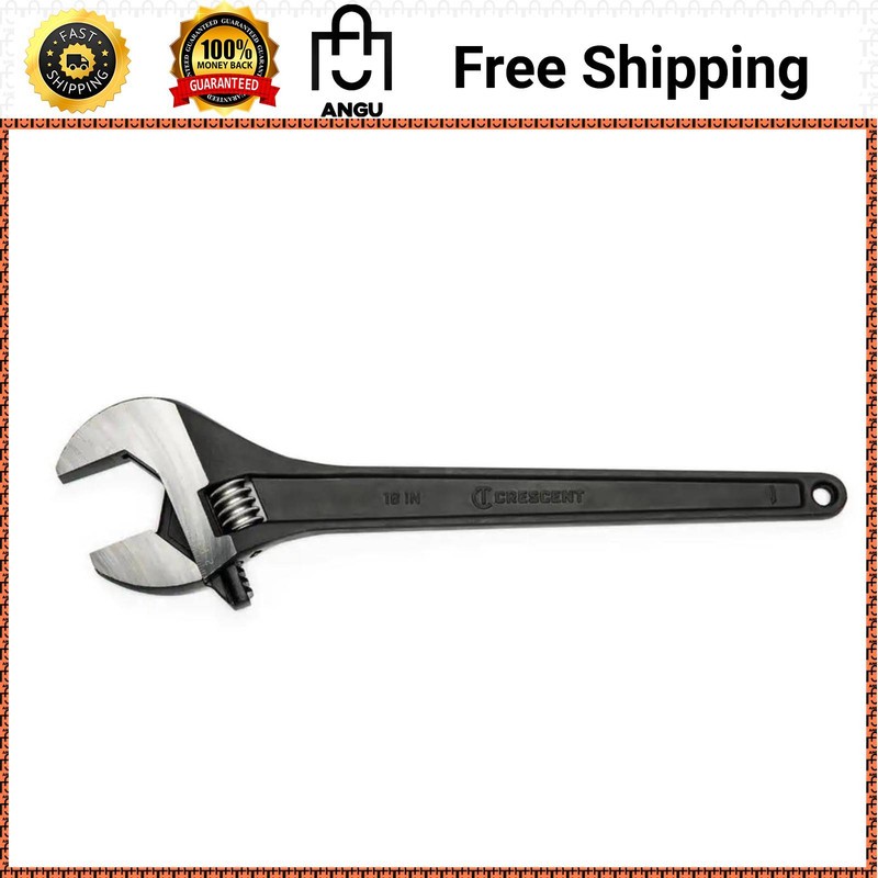 Crescent 18 In Adjustable Wrench Single Open End Tapered Handle Steel Hand Tool
