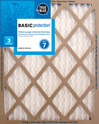 True Blue 216251 16×25 x 1 In. Pleated Air Filter, MERV 7, 90 Days – Quantity 12