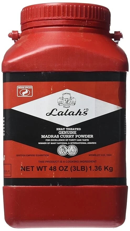 Lalah’s Heated Indian Curry Powder – 3LBS (LARGE)