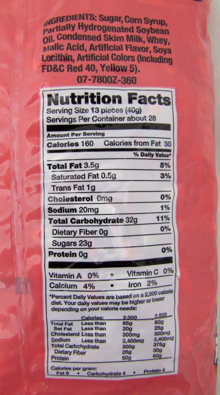 Frooties Fruit Punch 360 ct Bag Candy Taffy Tootsie Bulk Candies Fruities 2.42LB