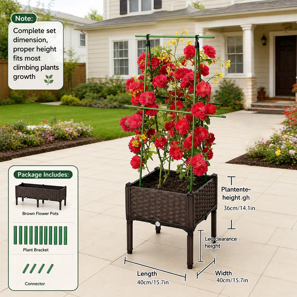 Legged elevated flower bed