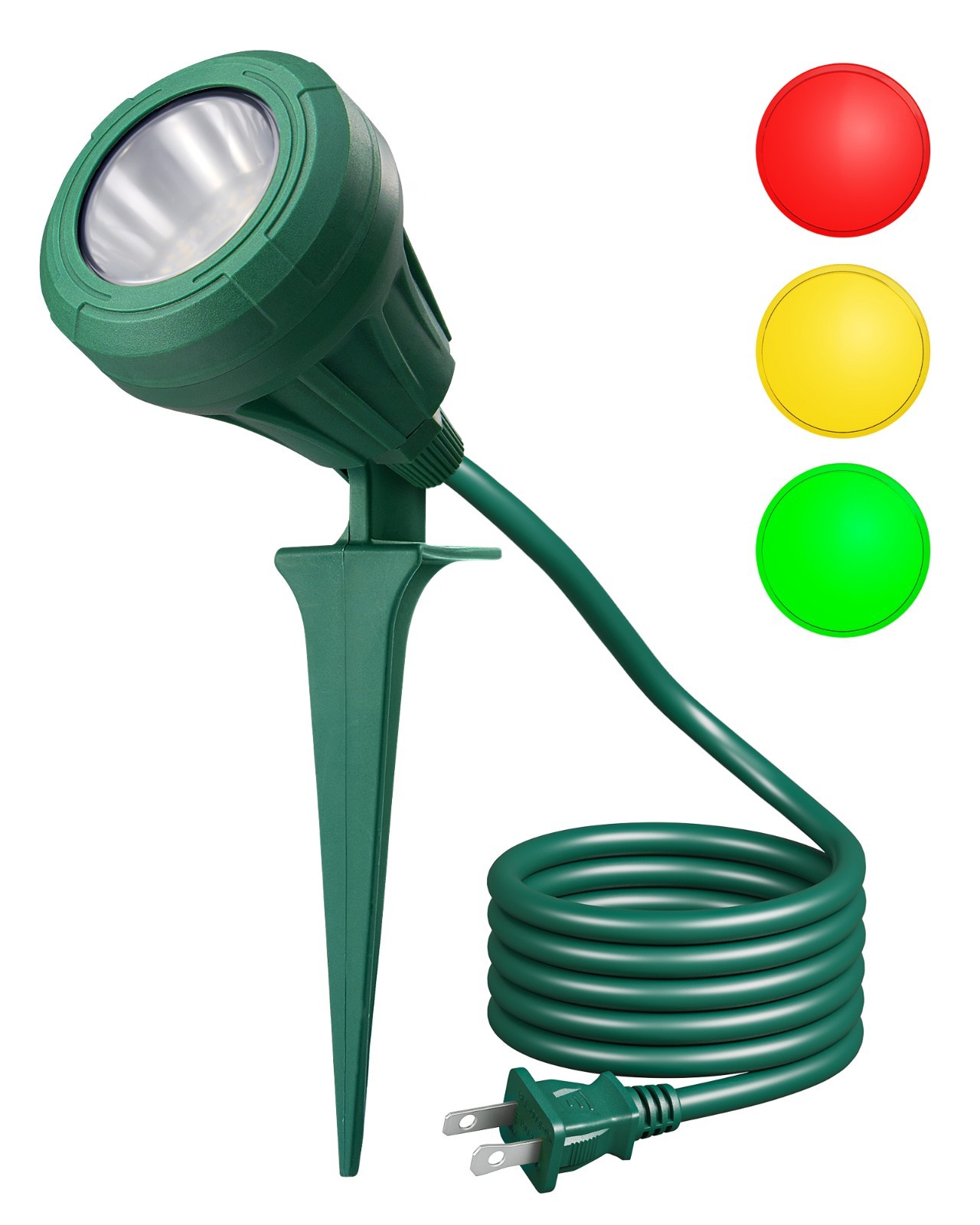 DEWENWILS 120V Spotlight Outdoor, Waterproof LED Spot Light for Holiday, Trees