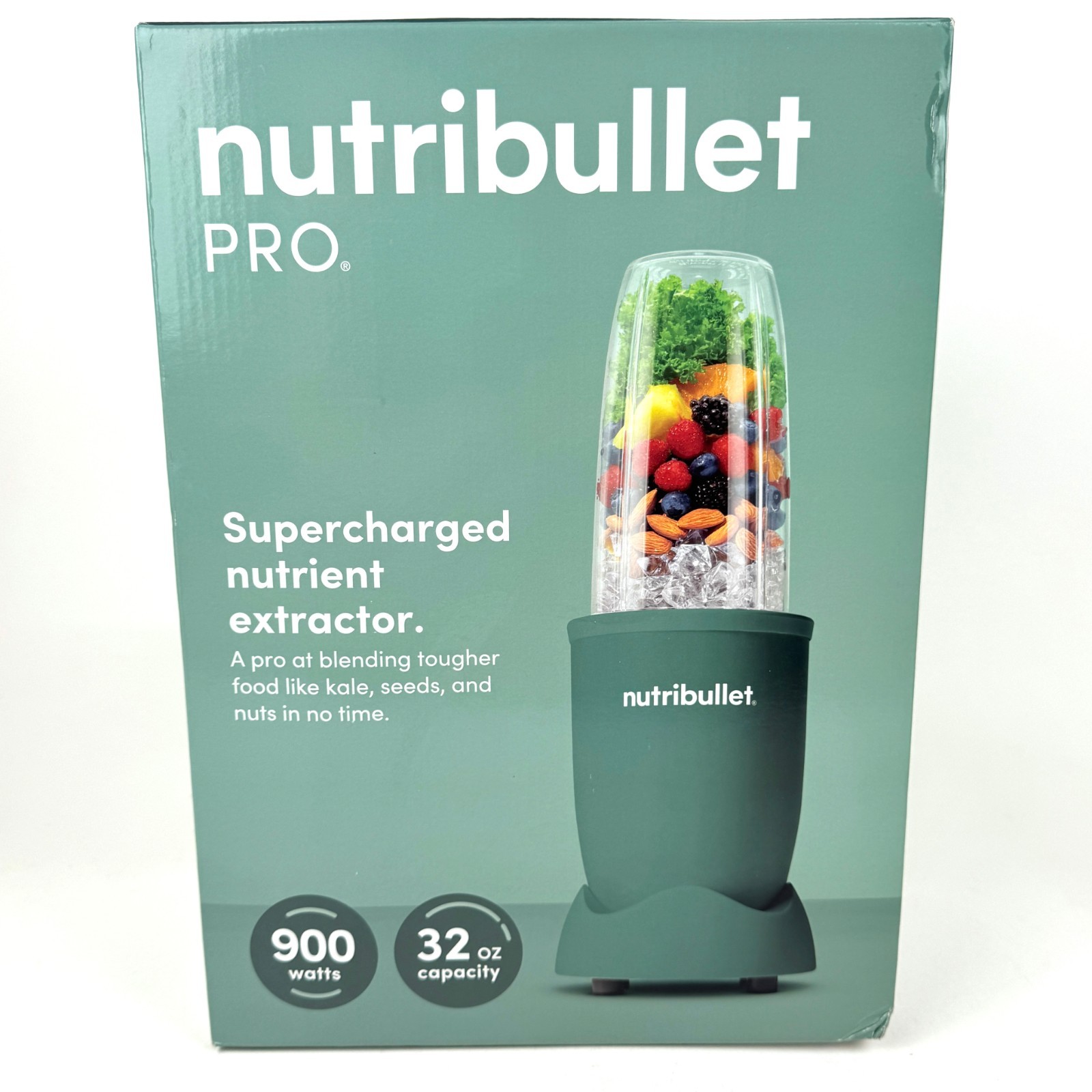 Nutribullet Pro Blender 900W 32oz Eucalyptus Green NIB