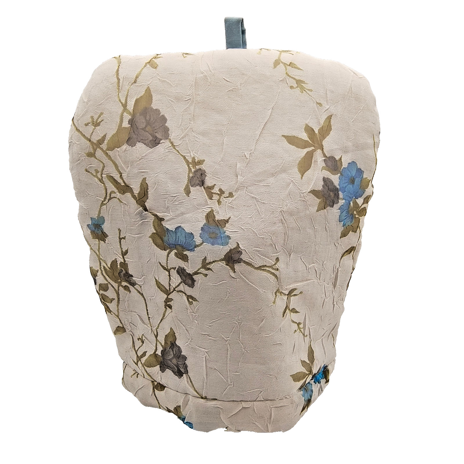 Vintage Floral Teapot Cozy Warmer Canister Cover Handmade 10″ Crepe Fabric