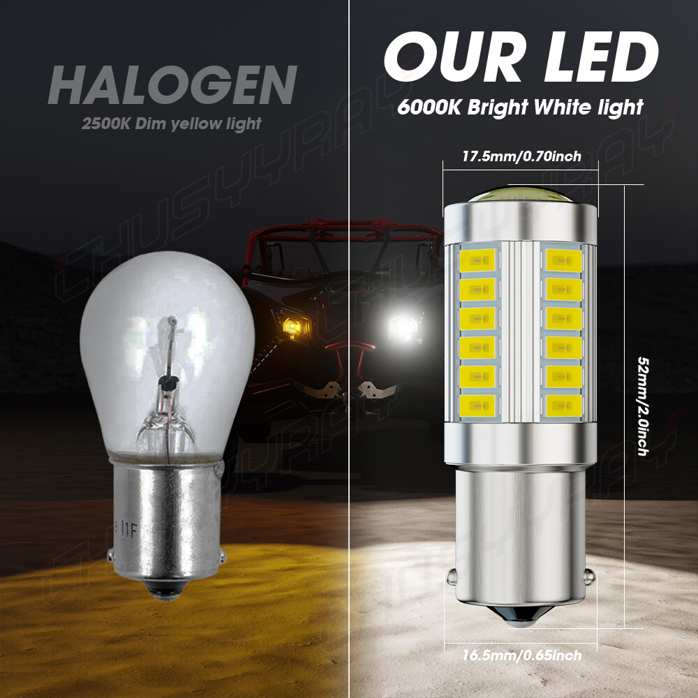 2X 1156 LED Reverse Light Canbus Error Free 110W Backup Bulbs 6000K Xenon White