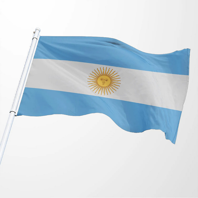 Argentina Flag 3′ x 5′ Banner Grommets Fade Resistant Premium Quality Soccer Cup
