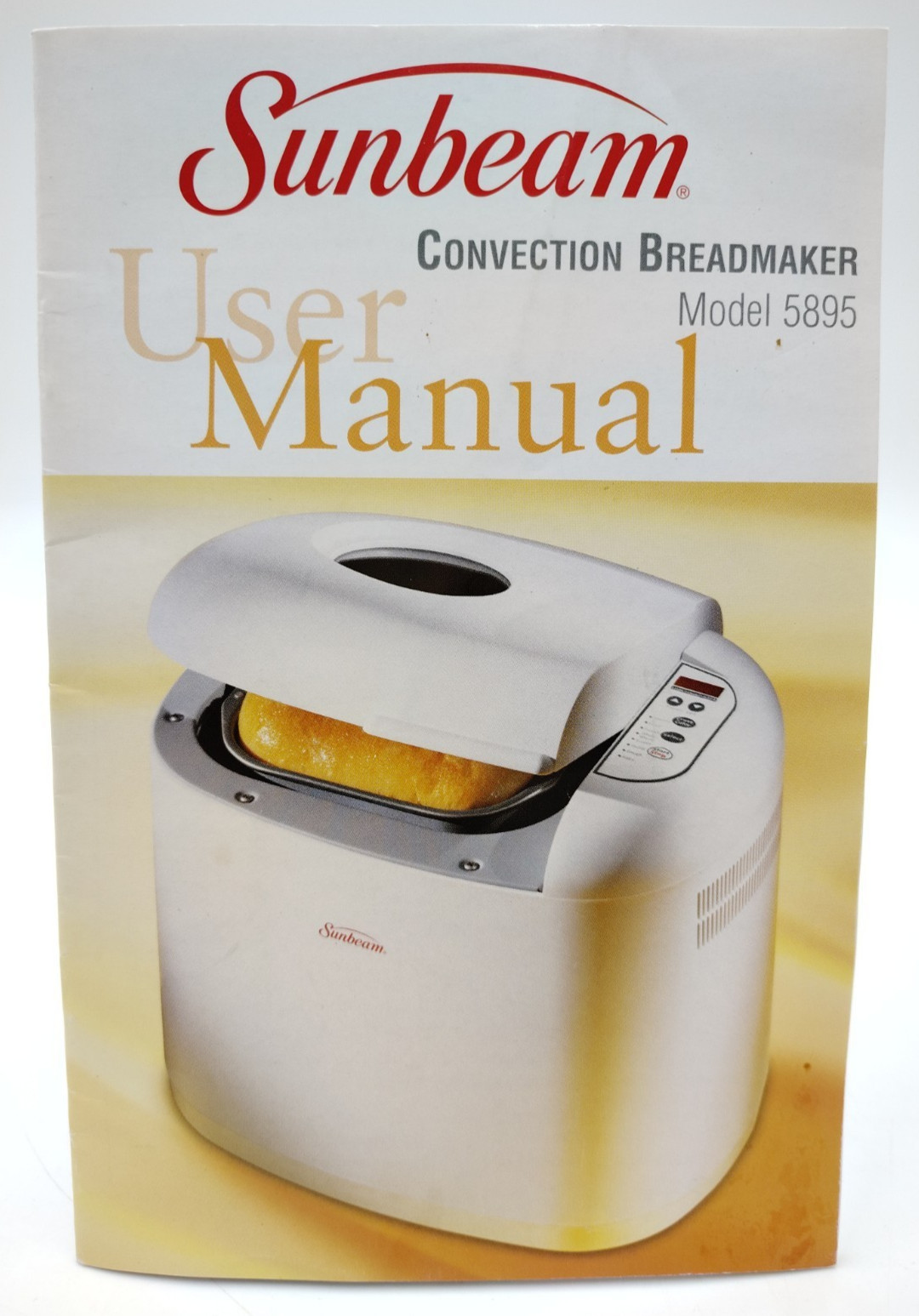 Sunbeam 5895 Bread Maker REPLACEMENT USER MANUAL Recipe Book – 20pg Instructions