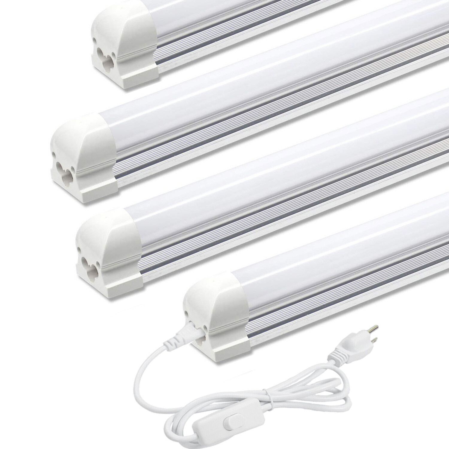 T8 LED Tube Light 6500K 2FT 3FT 4FT 5FT 6FT 8FT Clear LED Shop Light Fixtures