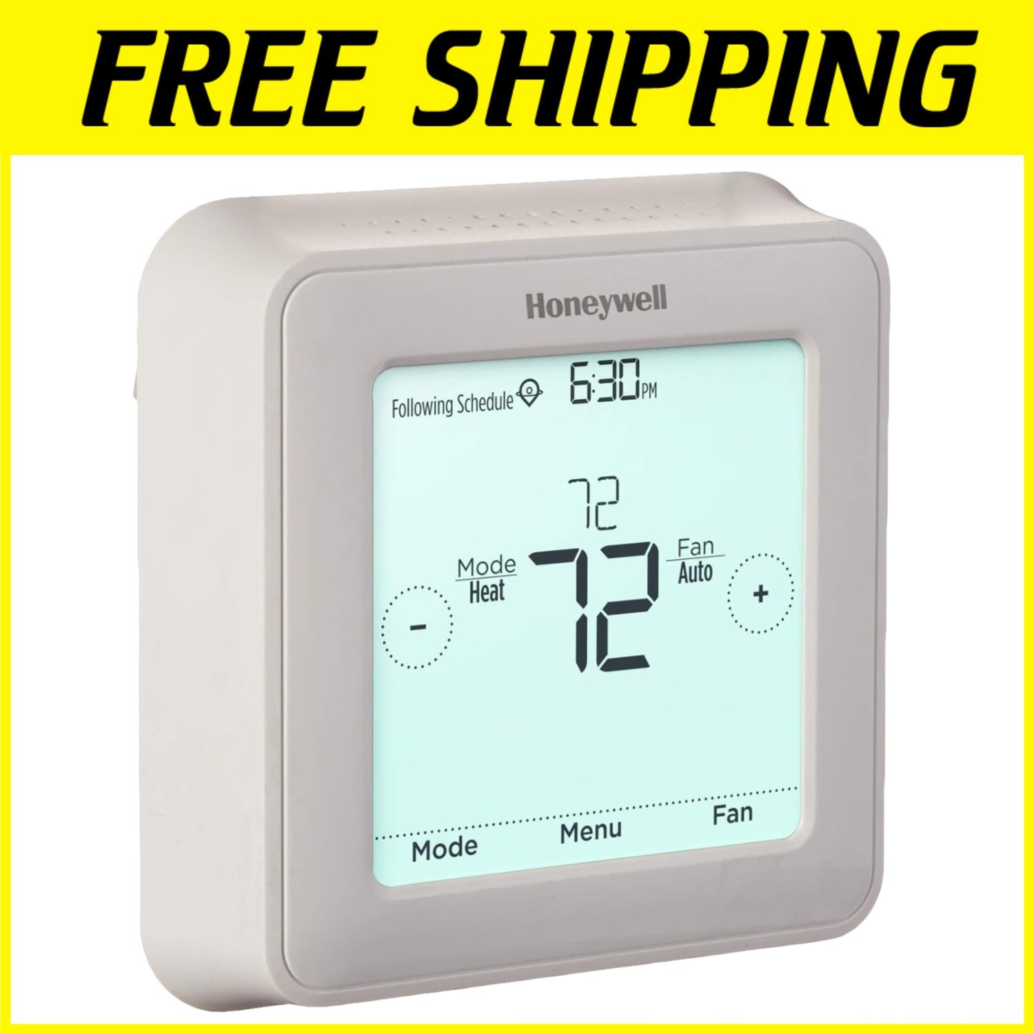 White Touchscreen Heating/Cooling Controller