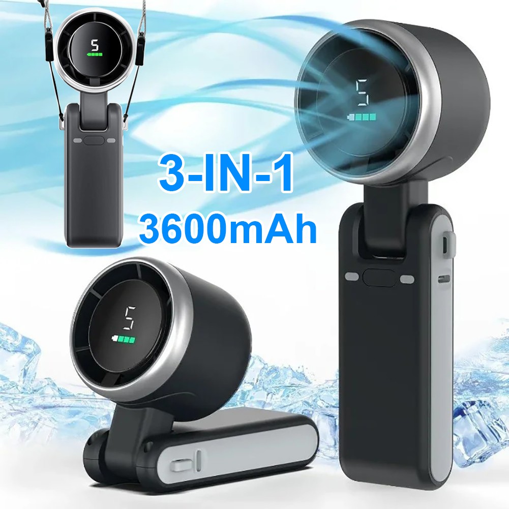 Mini Portable Handheld Turbo Fan USB Rechargeable Cooling Fan Up to 10 Hours US