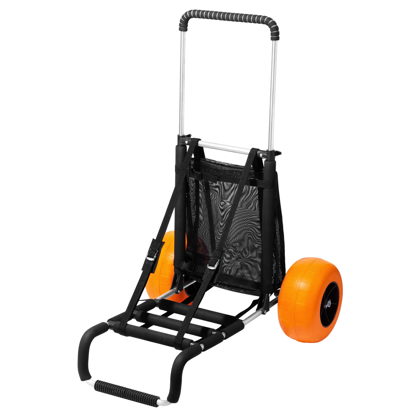 VEVOR Beach Sand Cart Beach Wagon for Sand 12 in Foam Wheels Beach Gardening