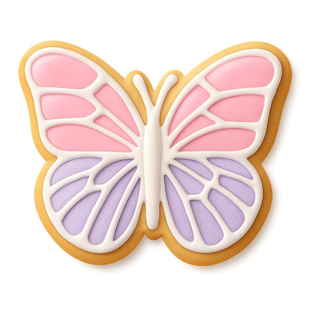 Majestic Monarch Butterfly Cookie Cutter & Stamp, Fondant, Clay – 4×3.3″