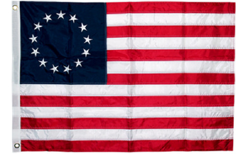 3×5 Embroidered Betsy Ross USA 250 YEARS 1776-2026 200D Sewn Nylon Flag Banner