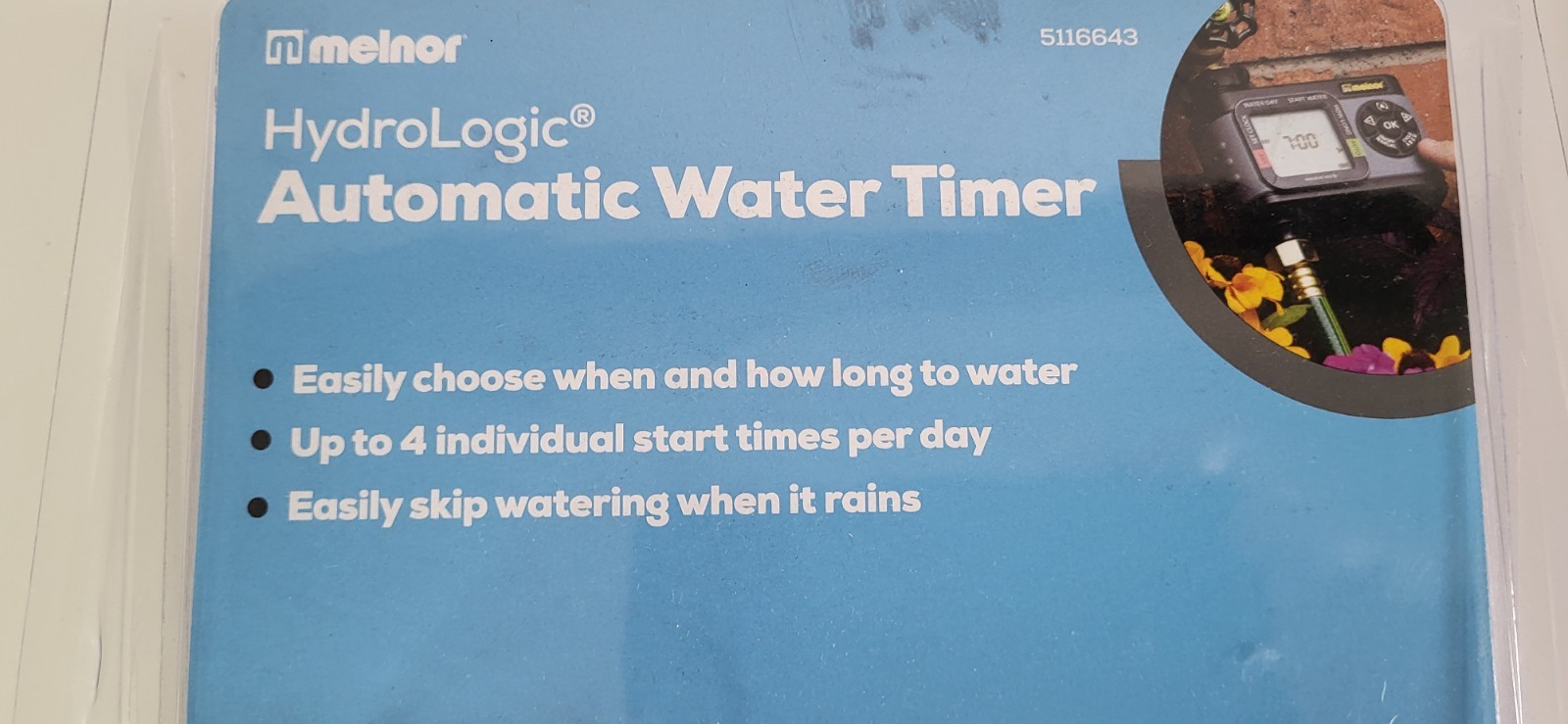 Melnor HydroLogic Automatic Water Timer 1- Zone Outlet – 4 Start Times – 5116643