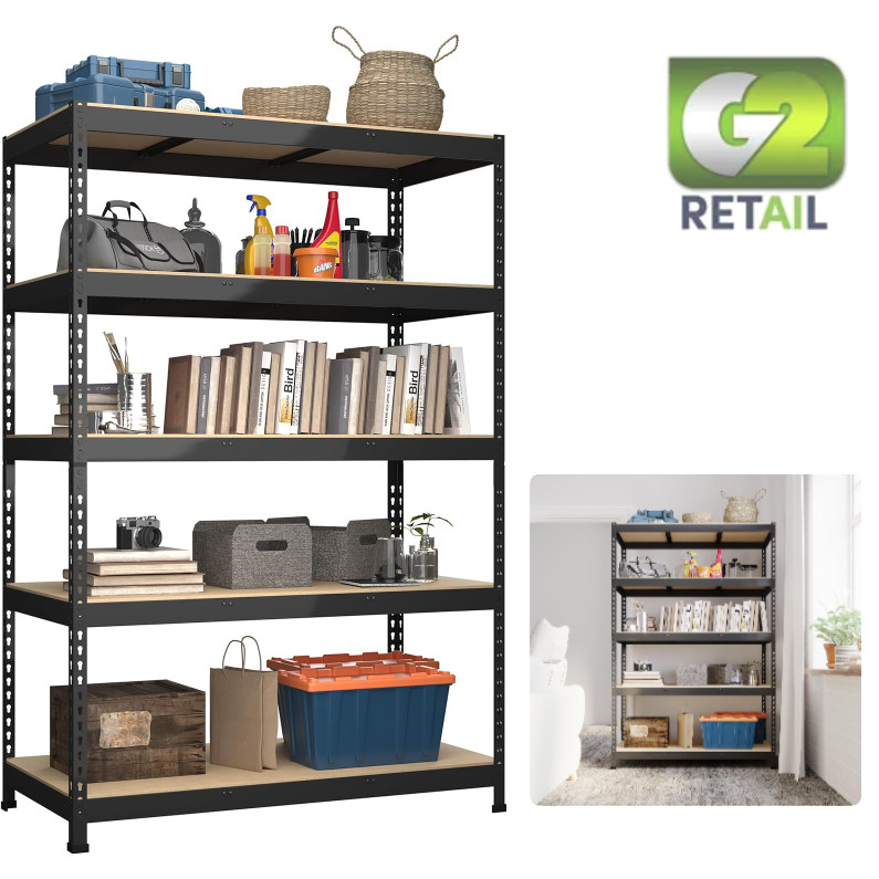Adjustable Storage Organizer Shelves Pantry Garage Closet 48″ W x 24″ D x 72″H