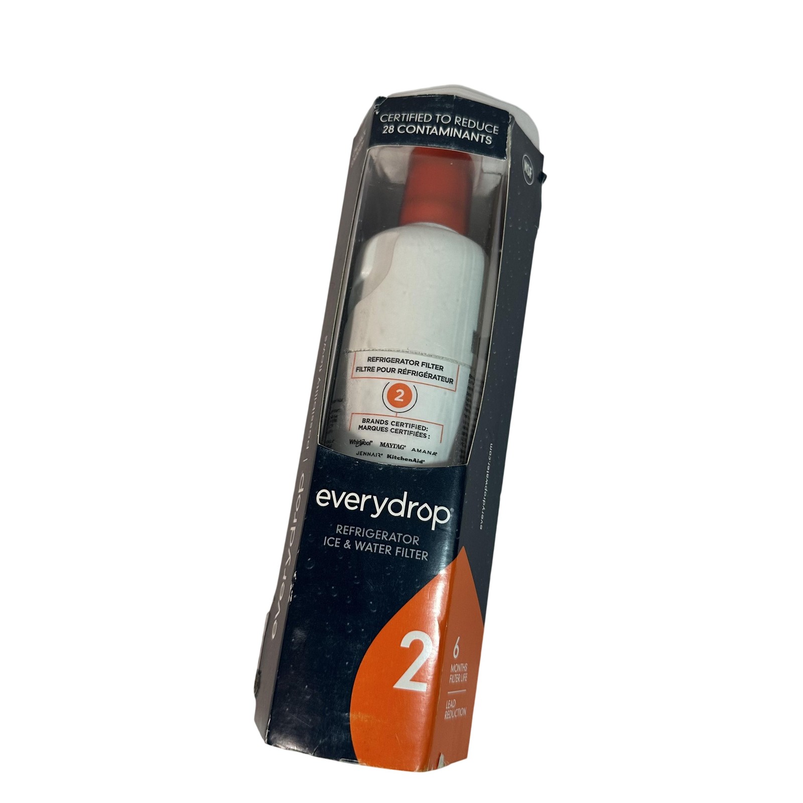 EveryDrop Filter 2 Refrigerator Ice Water Filter EDR2RXD1 White Open Box