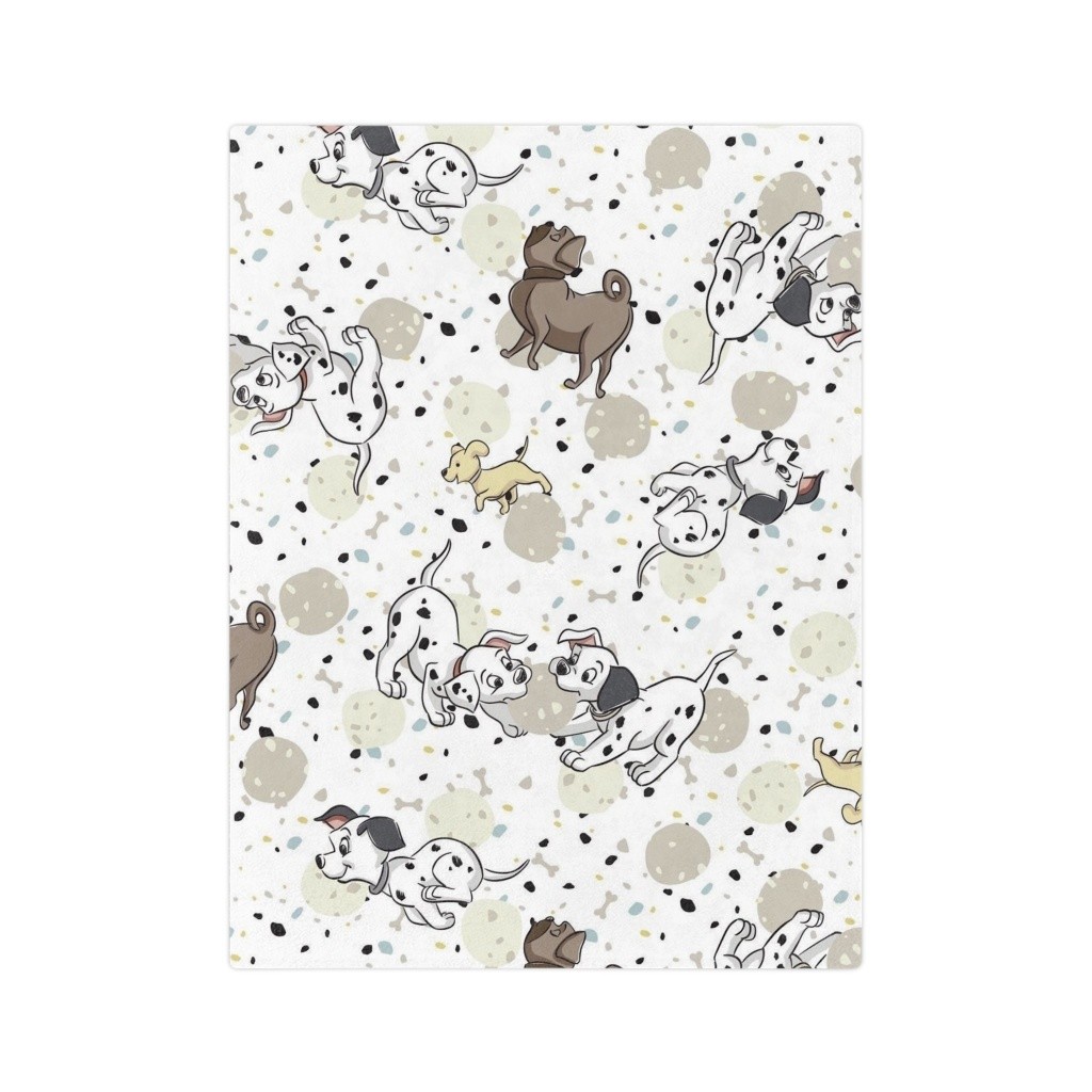 Disney 101 Dalmatians Puppies Pattern Fleece Blanket