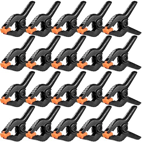 20 Packs Spring Clamps, 3.5 Inch Spring Clamps Heavy Duty for Crafts and Profess