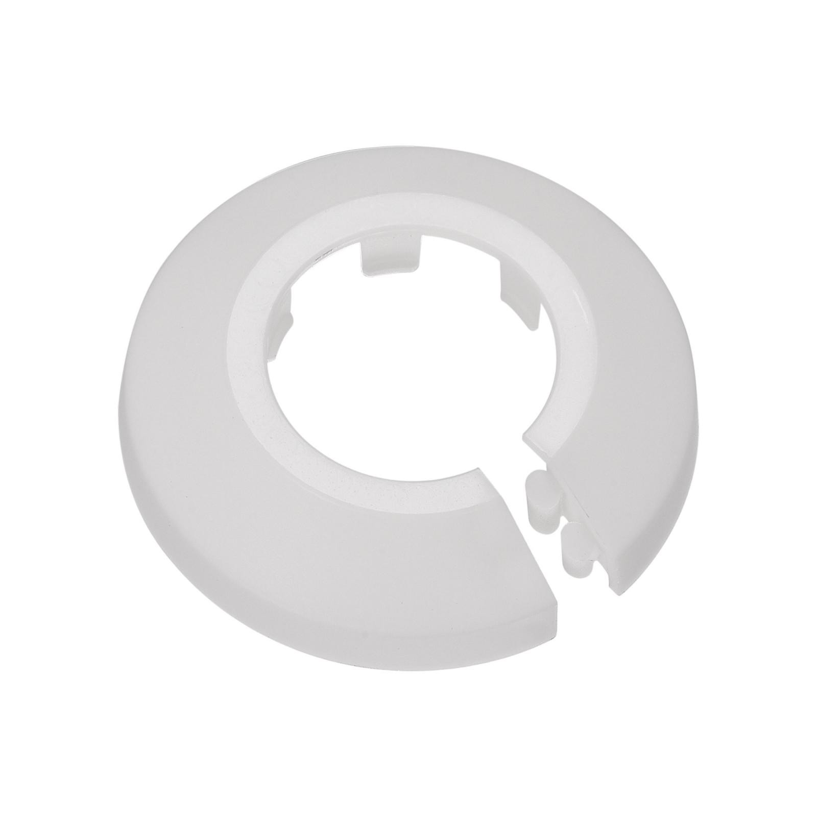 Pipe Cover Decoration 25mm PP Water Pipe Drain Line Escutcheon White 10pcs