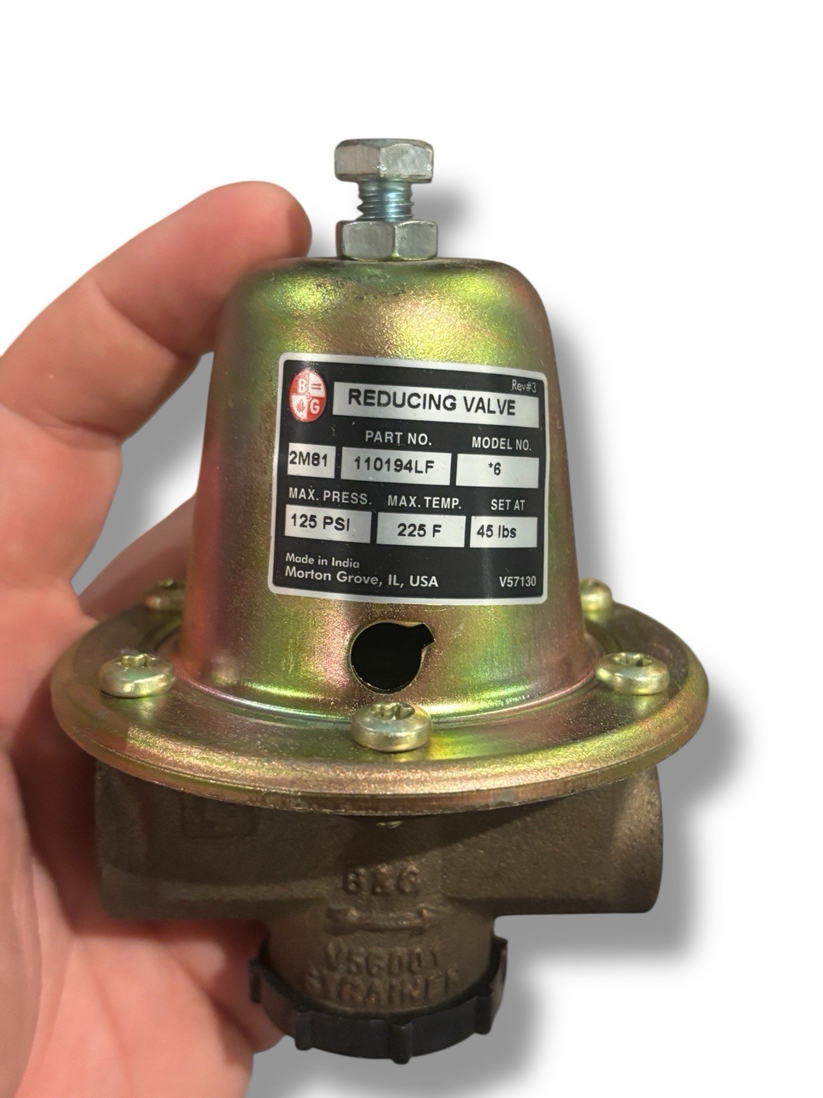 BELL & GOSSETT, 110194LF Brass Water Pressure Reducing Valve