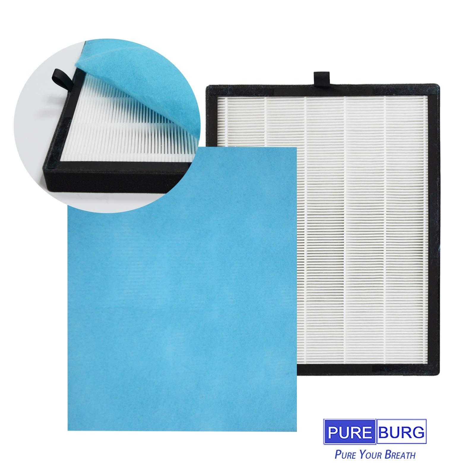 PUREBURG Replacement Filter Set Compatible with PUROXYGEN P500 6 Piece