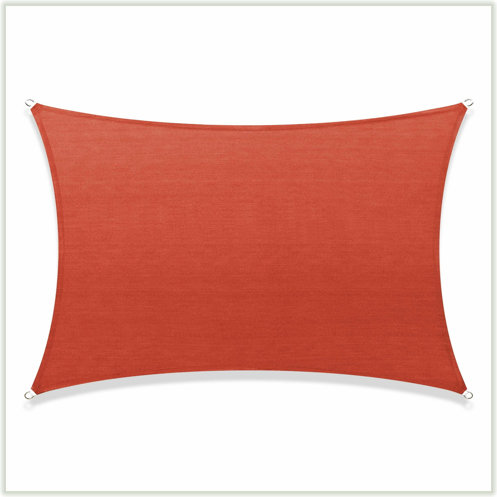 Colourtree Red Custom Size Rectangle Sun Shade Sail Canopy Fabric Cover Patio