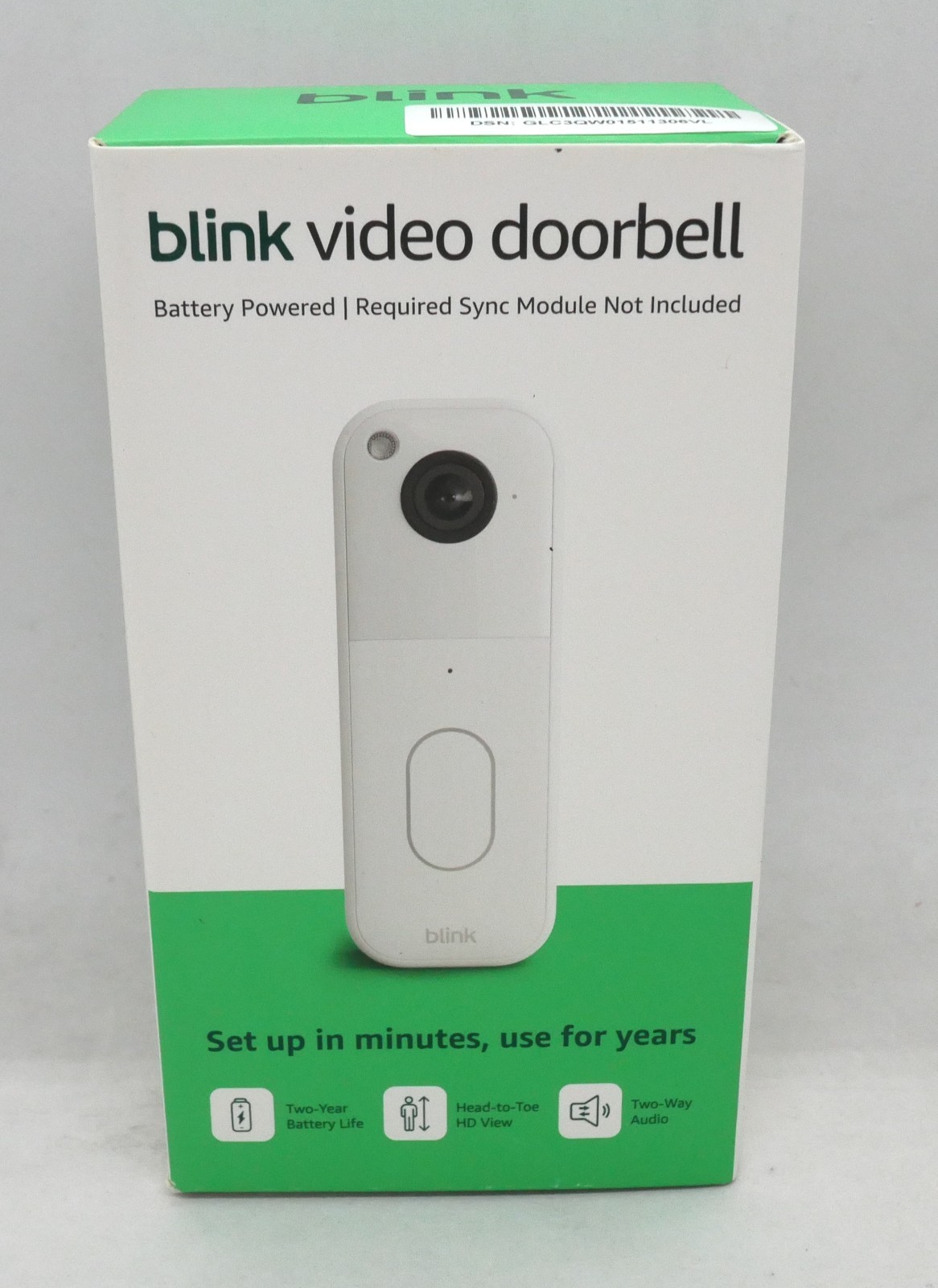 BLINK WIRELESS HOME SECURITY (WHITE) (2nd Gen/2025 MODEL) VIDEO DOORBELL *NEW*