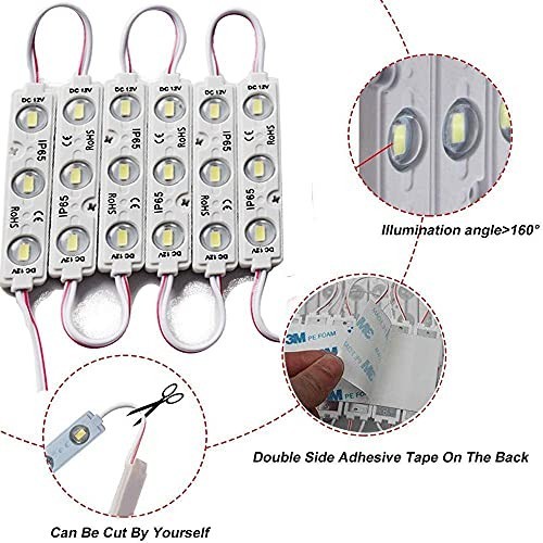 6000K LED Module Lights 200pcs 99Ft SMD 5730 150LM IP65 Waterproof for Signs