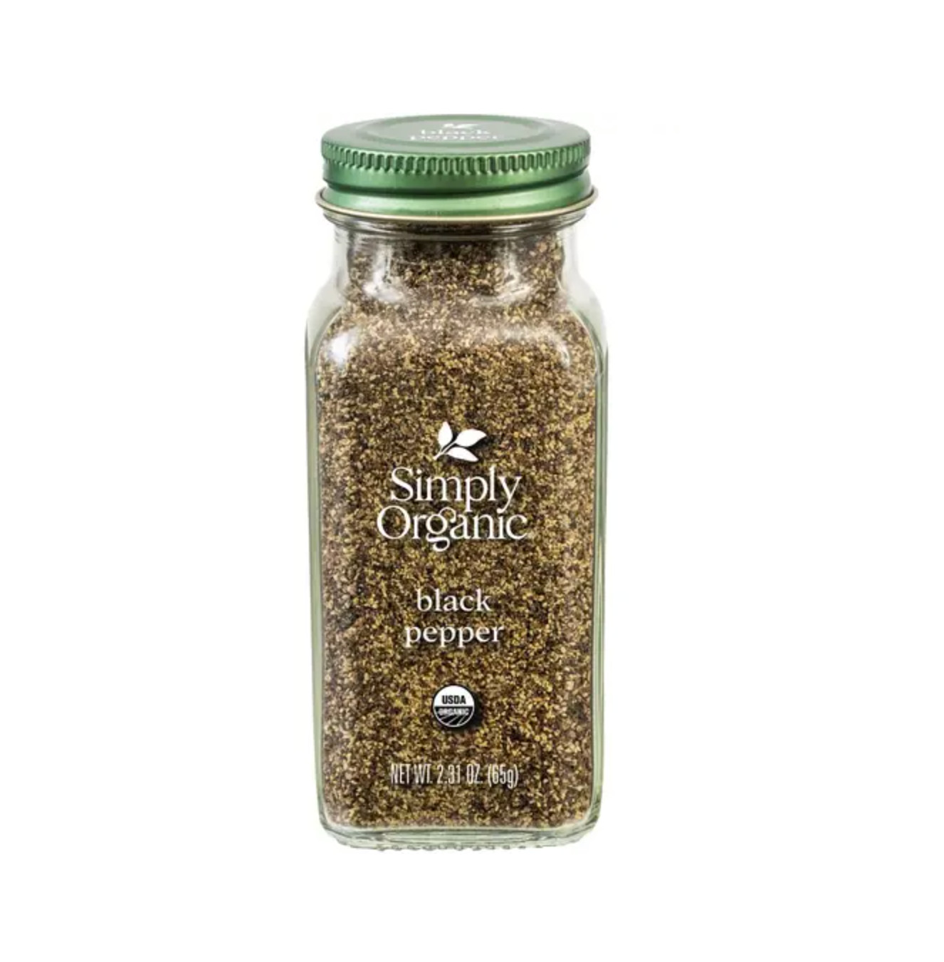Simply Organic Ground Black Pepper 2.31 Ounce Medium Grind Certified Organic.