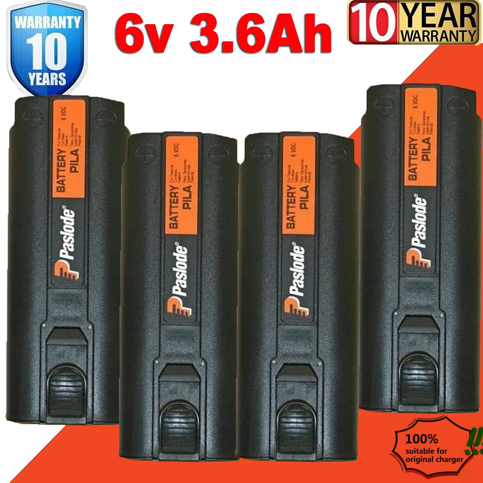 2/4PACK For Paslode Impulse 6V 3.6AH 404717 Ni-MH Battery Nailer 900400 900420
