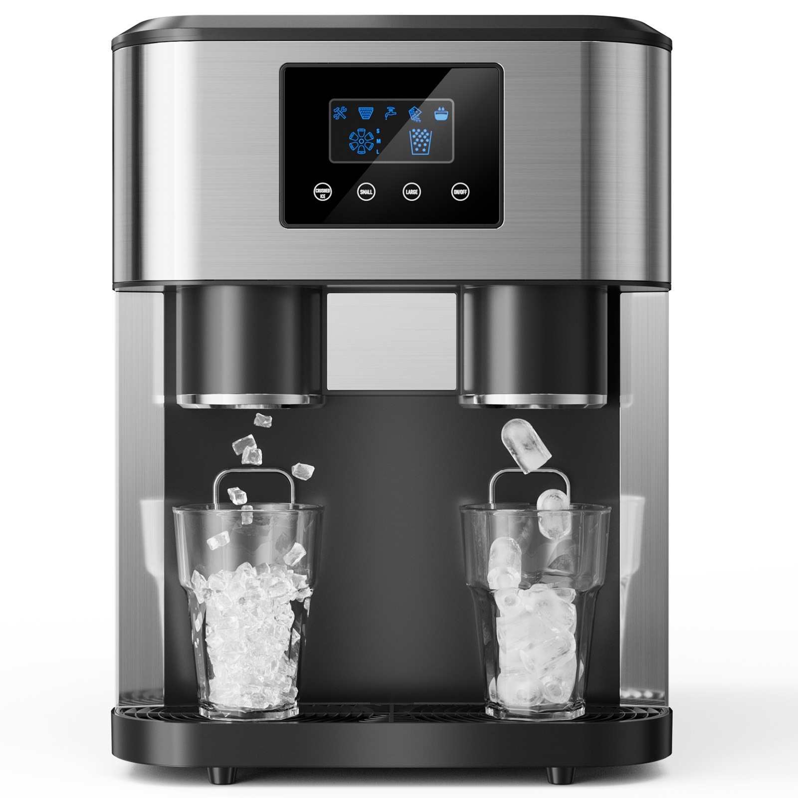3in1 Home Desktop Automatic Ice and Water Dispenser 33 lbs Warm Water Dispenser