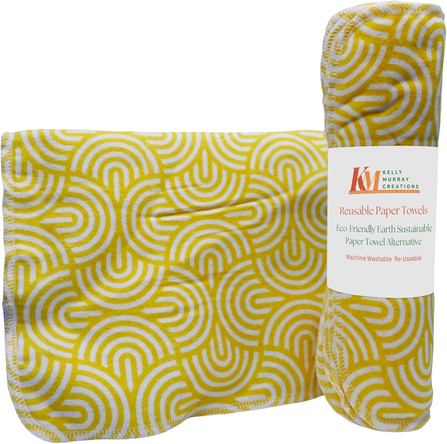Pack of 10 Reusable Paper Towels 10×10 Eco-Friendly Washable Quick Dry Cloths