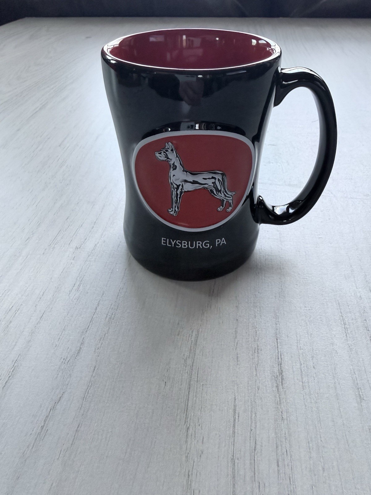 Great Dane Trailers Coffee Mug Black With Red Interior
