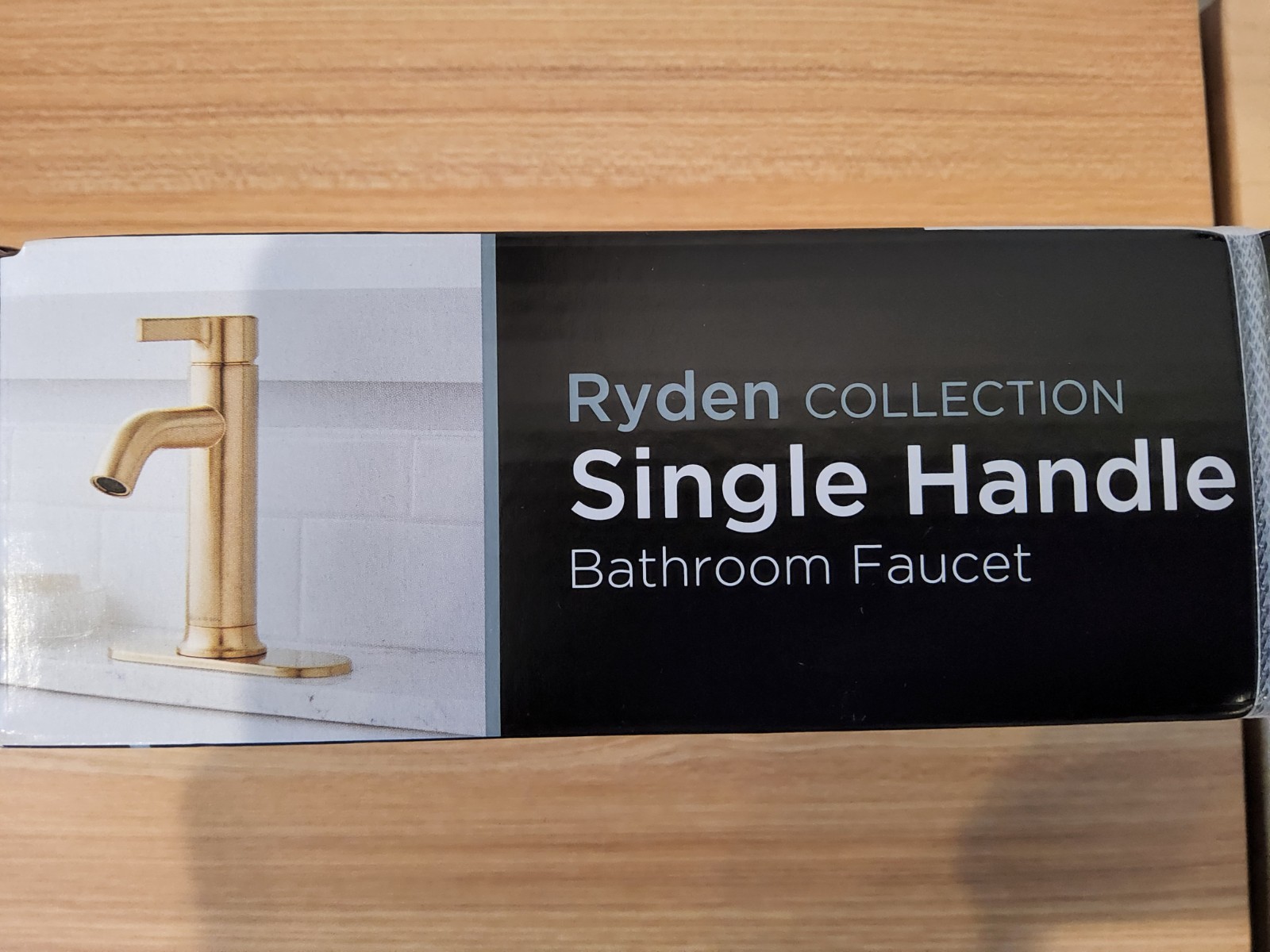 Glacier Bay Ryden Single Hole Single-Handle Bathroom Faucet in Brushed Gold