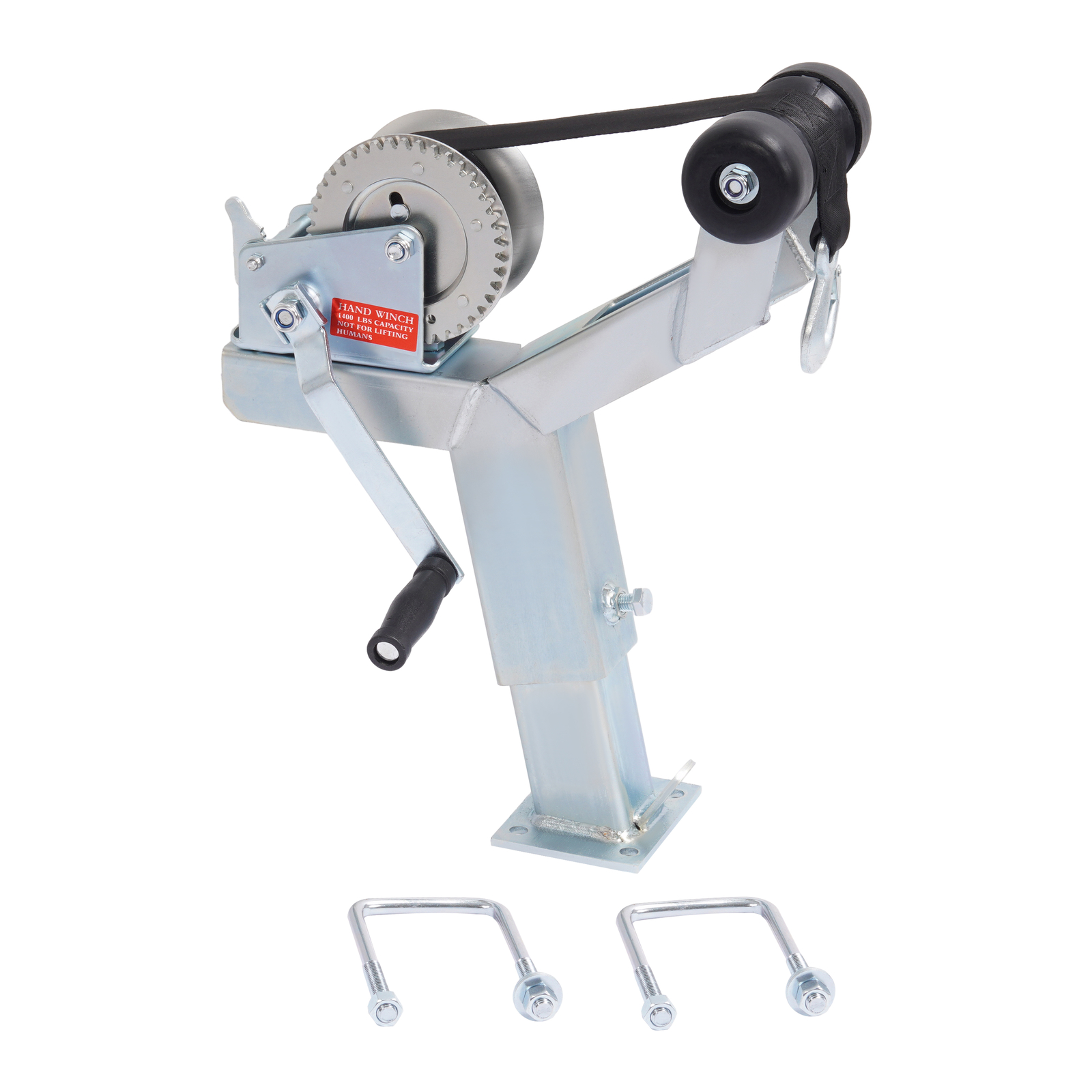 Adjustable Winch Stand Winch Post For Boat Trailer parts W/ 1400lbs Winch Roller