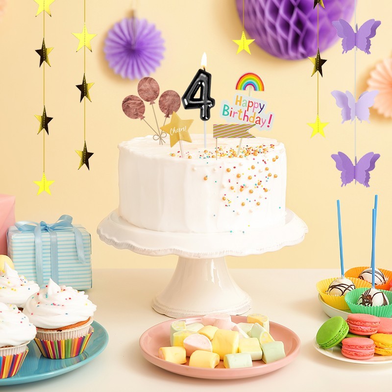 40yeaold black and silver arc birthdaycandlesare suitable forbirthdaycelebration