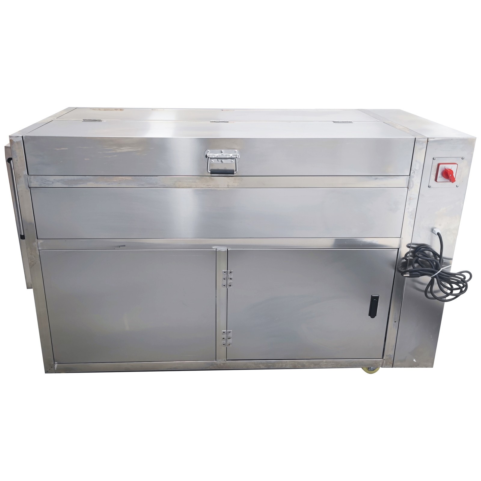 110V Automatic Electric Rolling Peeling Machine 70kg Capacity 4HP Carrot Potato