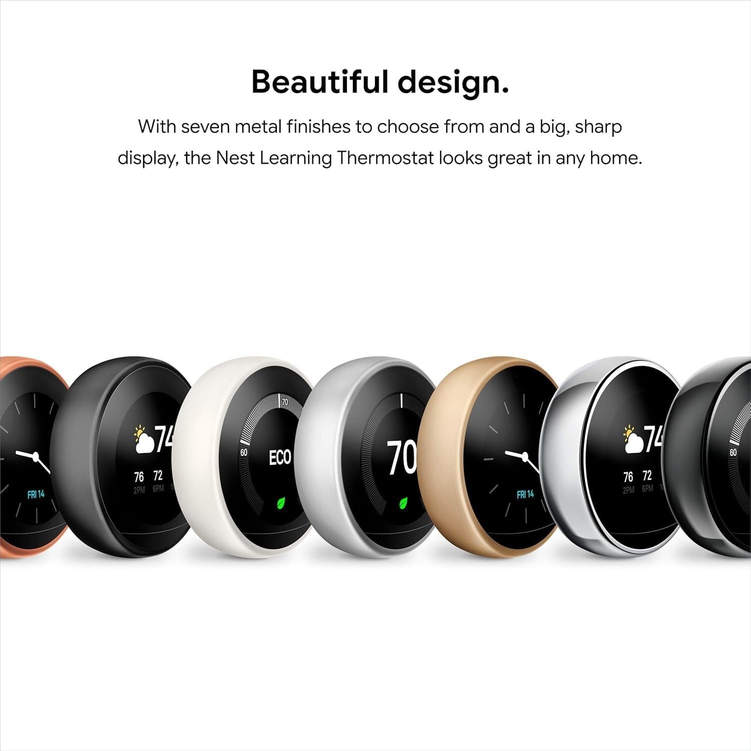 Google Nest Learning Thermostat 3rd Gen Used Good Condition (Stainless Steel)