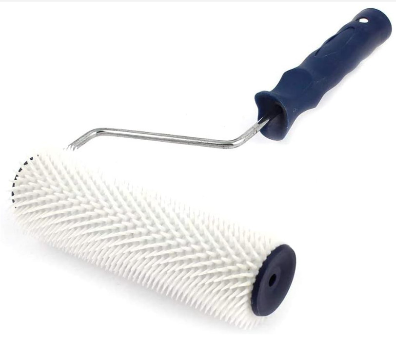 Rodillo con púas 23 cm/9″ para airear y nivelar suelos de goma y pavimentos