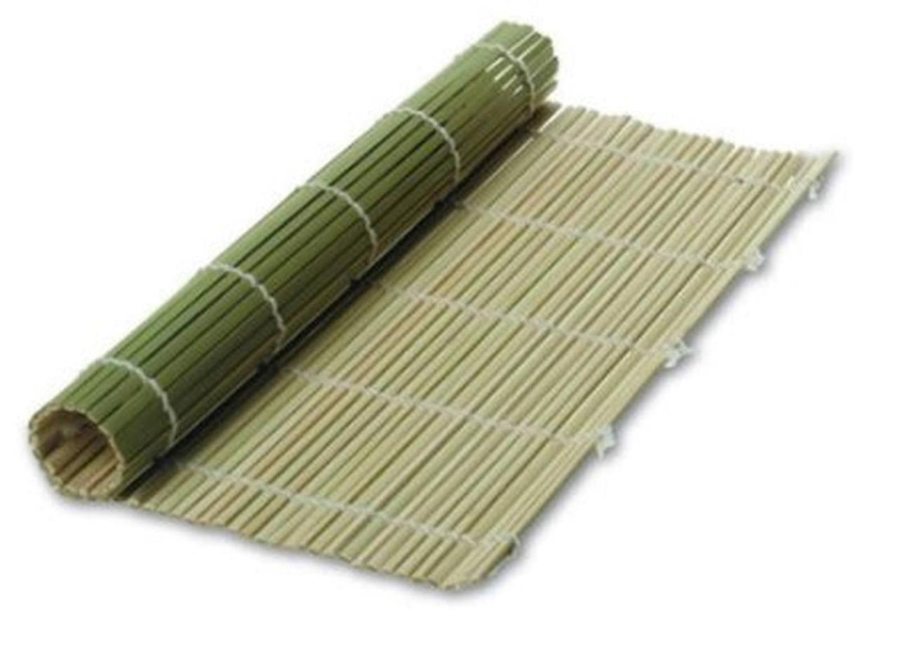 2x Bamboo Sushi Mat Sushi Roller 9.5 inch Square S-3155×2