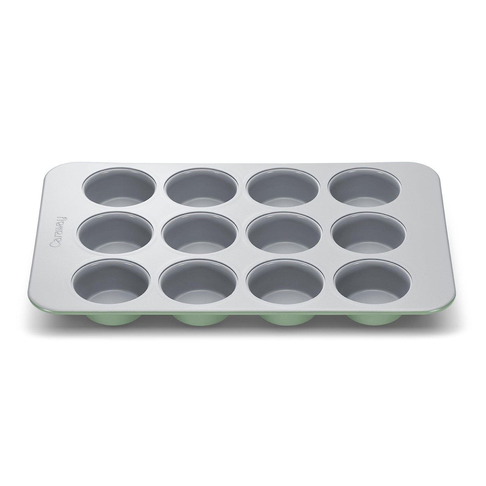Pan 12 Cup Non Stick Ceramic Naturally Slick Sage Caraway Muffin PTFE