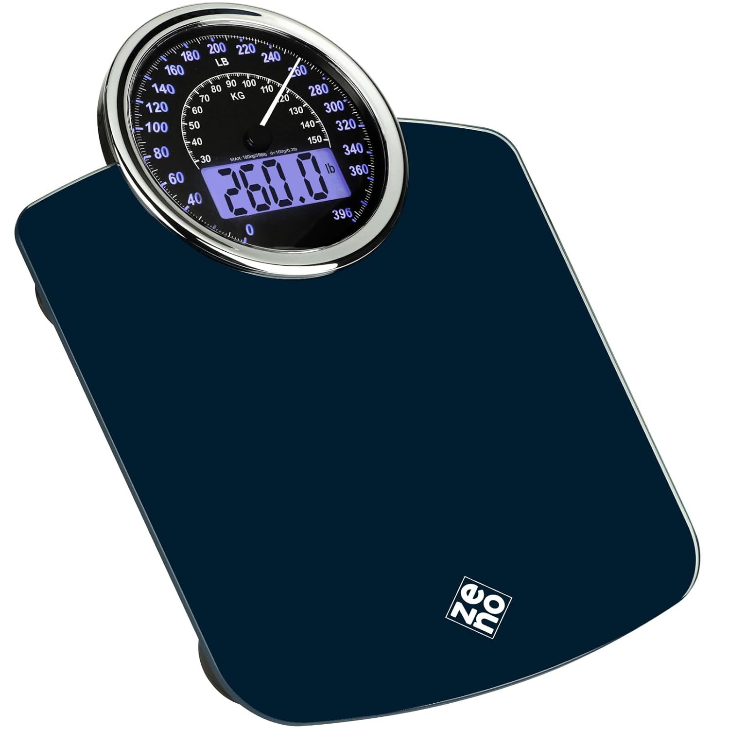ZENO Hybrid 2-In-1 Analog & Digital Weighing Scale for Body Weight up to 400Lbs