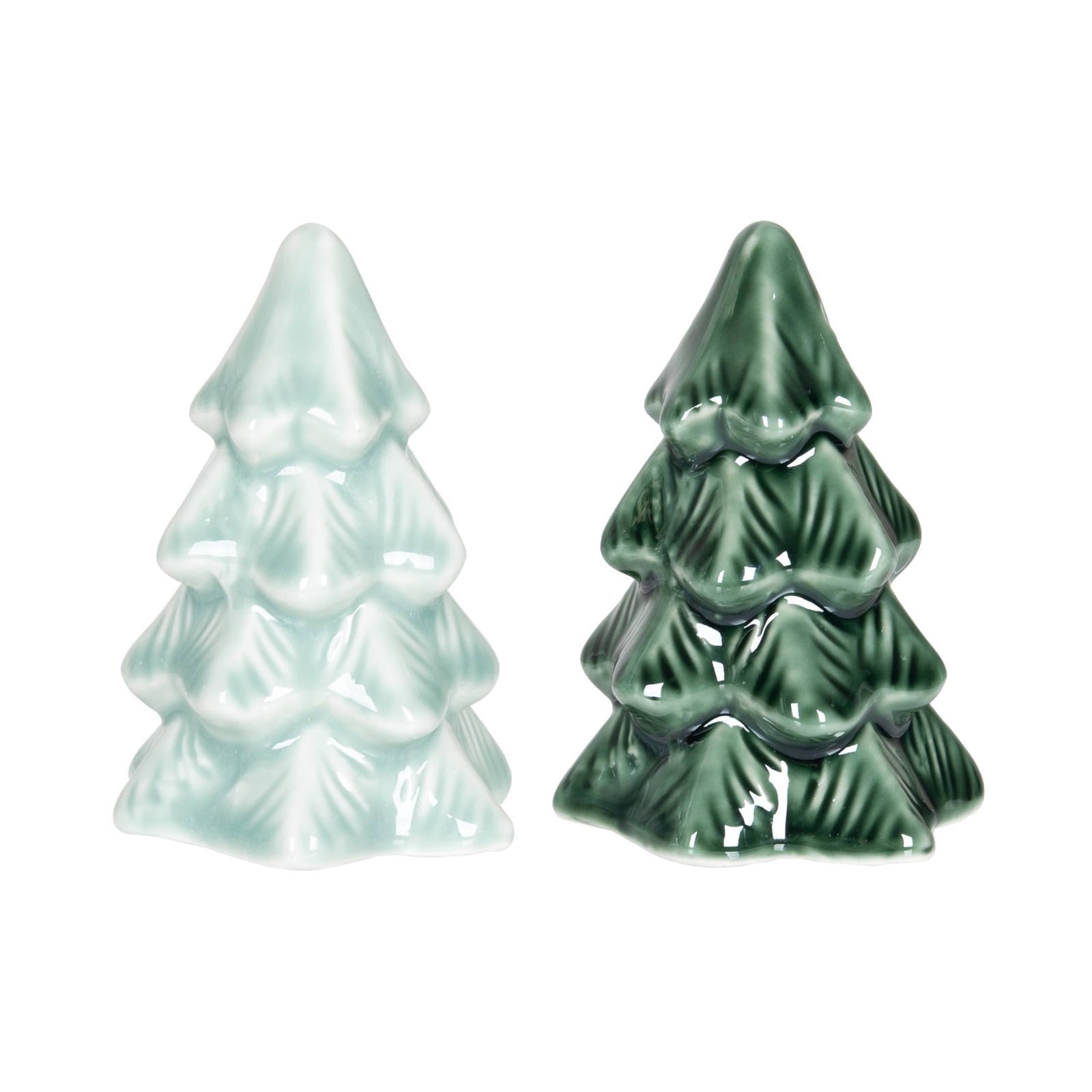 Transpac Transpac Ceramic 4.2 in. Multicolor Christmas Iridescent Salt and…