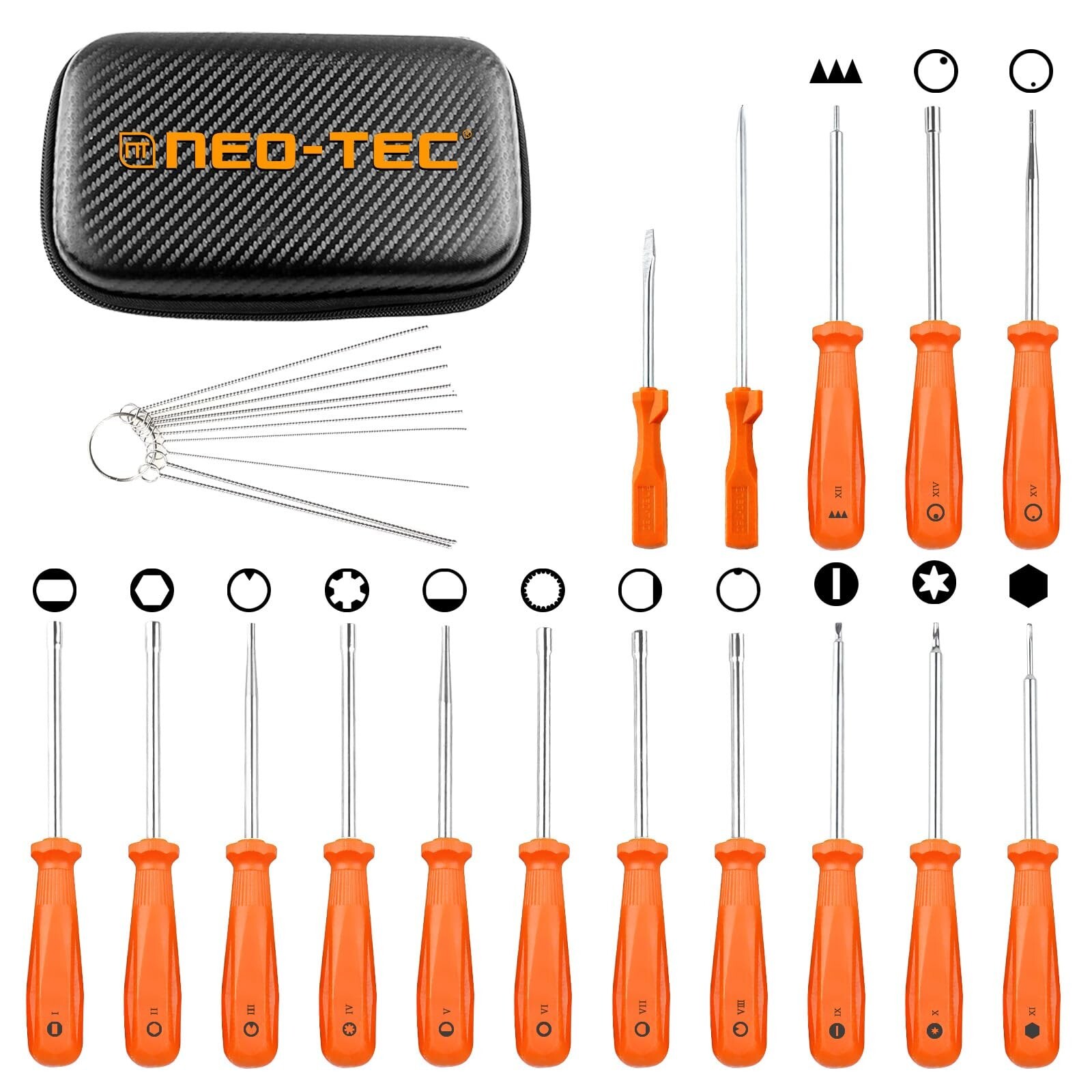 16 Pcs Carburetor Adjustment Kit Carb Tune up Adjusting Small Engine + Tool Kit