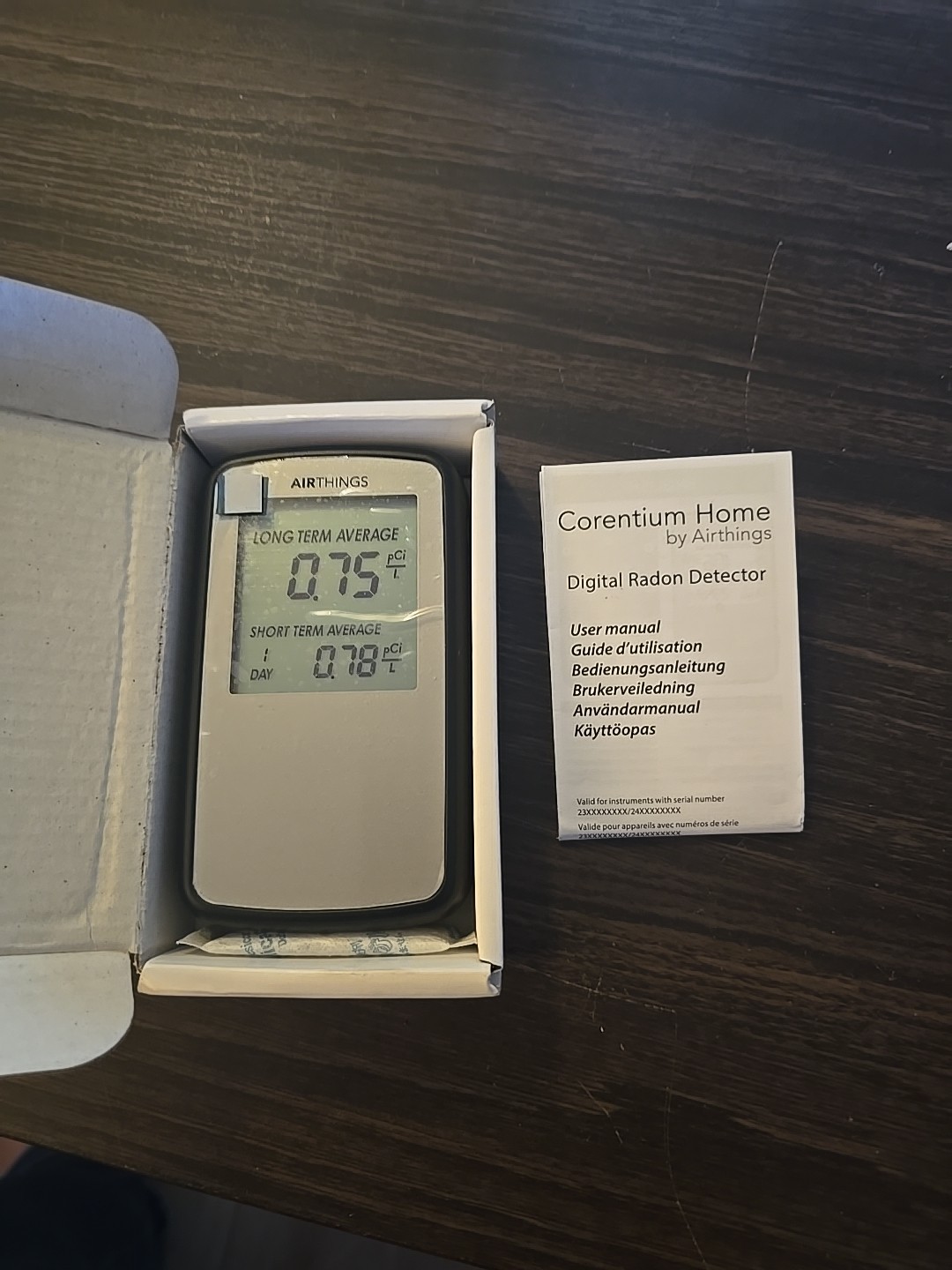 Airthings 223 Corentium Home Radon Detector