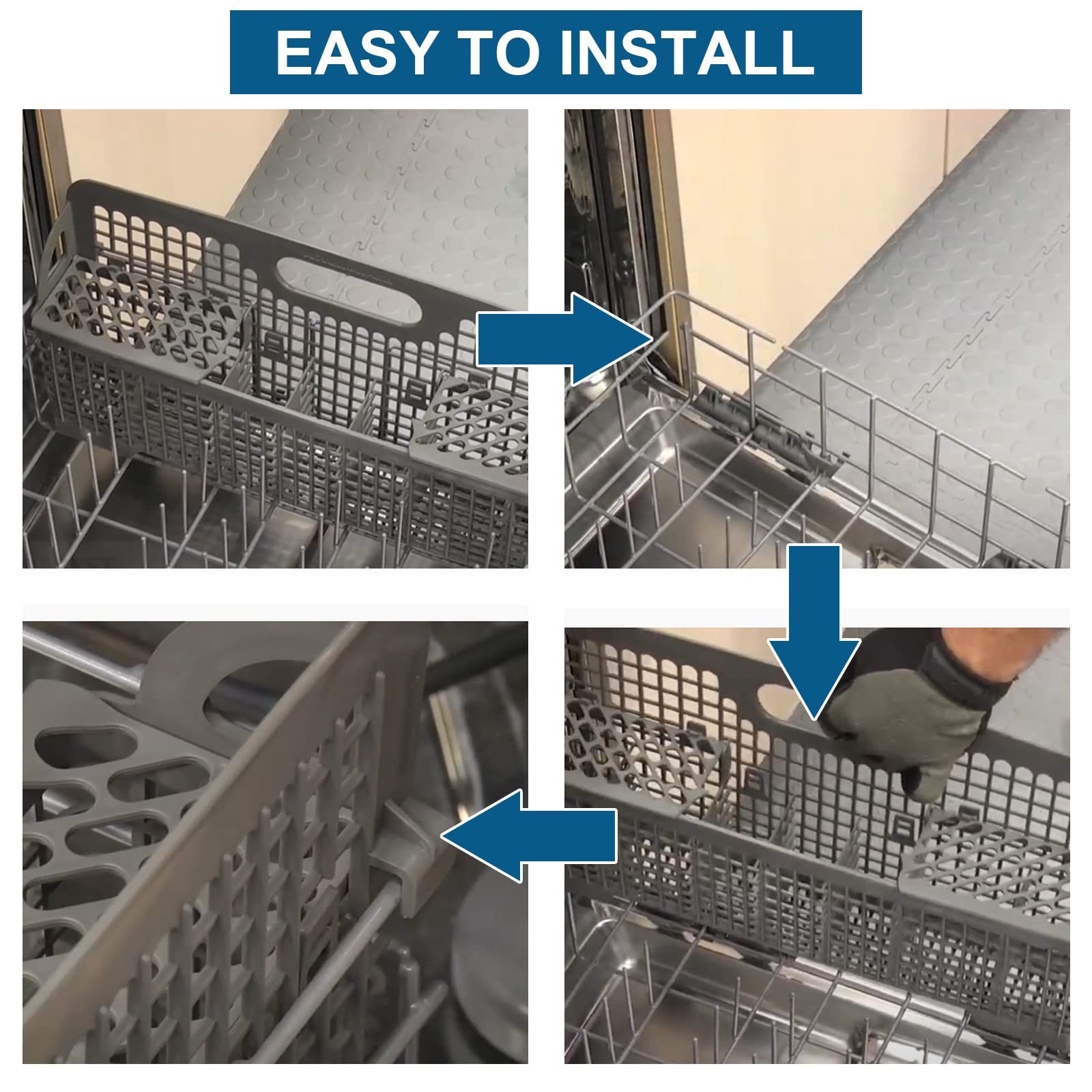 Dishwasher Silverware Basket 8531233 WP8562043 for Whirlpool Kitchenaid Rack